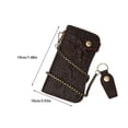 thumbnail image 2 of Minnieouse Cartera de cuero para hombre, carteras de cadena larga, ranura para múltiples tarjetas, soporte para tarjetas de identificación, Type3 NO3, 2 of 6