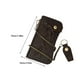 thumbnail image 5 of Cartera de cuero para hombre Qarigey Vintage con cadena, 5 of 6