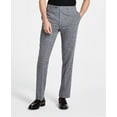 thumbnail image 4 of Men's Slim-Fit Plaid Performance Dress Pants Gray 32x30, 4 of 4