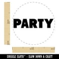 thumbnail image 2 of Party Bold Text Self-Inking Rubber Stamp Ink Stamper - Yellow Ink - Medium 1 Inch, 2 of 7