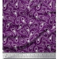 thumbnail image 1 of Soimoi Polyester Crepe Fabric Dot & Paisley Fabric Prints by Yard 52 Inch Wide, 1 of 1