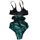 thumbnail image 5 of Gibobby Traje de baño de una pieza Bikini Traje de baño de una pieza Traje de baño estampado Playa Damas Sin espalda Sexy Trajes de baño sexy Conjunto de(Negro,M), 5 of 5