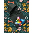 thumbnail image 3 of Colorful Corgi Potrait Hoodie Men -Image by Shutterstock, Male XX-Large, 3 of 4