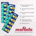 thumbnail image 4 of Murata LR41 Battery 1.55V Alkaline Button Cell (100 Batteries), 4 of 5