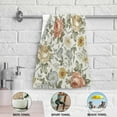 thumbnail image 4 of Vintage Colorful Rose Hand Towels 2 PCS, Spring Rose Kitchen Towel Ultra Soft and Highly Absorbent,Decorative Fingertip Face Towel for Bathroom Hotel, 28.3"x14.4", 4 of 4