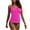 Hot Pink A, variant on Enjoytime Womens Bathing Suits Two Piece Swimsuit Fashion Solid Push-Up Padded Ruched Tankini Top with Bottom Athletic Summer Swimwear Tummy Control Swimsuits for Women