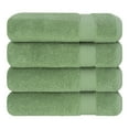 thumbnail image 6 of Cotton Paradise 100% Cotton 4 Piece Turkish Bath Towel Set, Soft Plush Towels Clearance Bathroom Set, Sage Green, 6 of 7