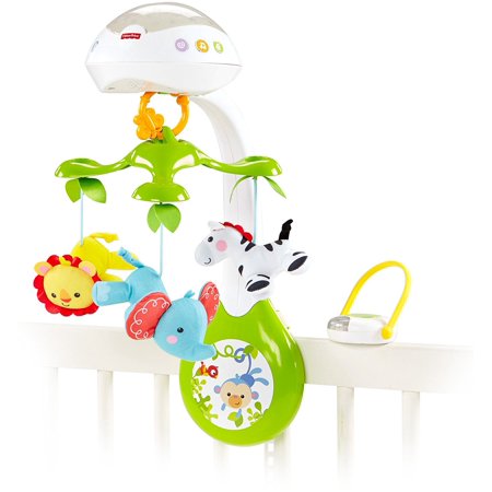 UPC 885105656075 product image for Fisher-Price Deluxe Projection Mobile, Rainforest Friends 3-in-1 | upcitemdb.com