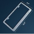 thumbnail image 3 of  2 Pack Bling License Plate Frames, Rhinestone License Plate Frame, Diamond Sparkle Glitter Stainless Steel Car Plate Frame, 3 of 5
