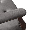 thumbnail image 6 of JESONVID Dining Chair with Casters, Captain's Chairs with Rollers Dinette Sets Poker Chairs with Wheels Kitchen Table Rolling Chairs High Back Chair On Caster(Grey 1533GY), 6 of 8