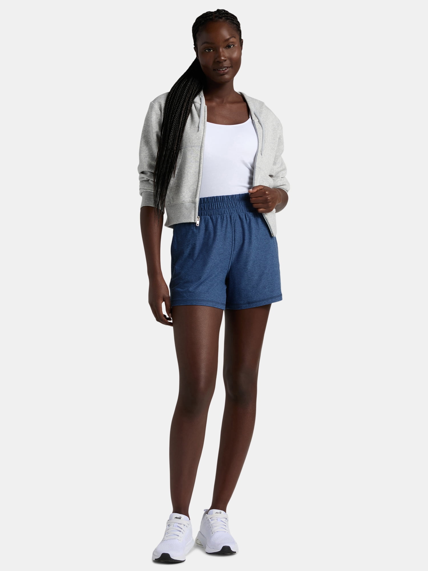 Athletic Works Women's and Women’s Plus ButterCore Soft Performance Gym Shorts, Available in 1, 2 and 5-Pack, Sizes XS-4X