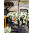 thumbnail image 6 of Square Outdoor Tablecloth with Umbrella Hole Saint Patrick's Day Outside Table Cloth Waterproof Patio Table Cover Gnomes Hats Boots Clovers Leaves Zipper Tablecloths for Picnic Camping 60x60 Inch, 6 of 8