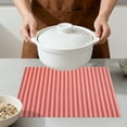 thumbnail image 4 of Unique Bargains Set of 6 Woven Placemats Washable Kitchen Mat Red, 4 of 6