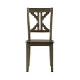 thumbnail image 3 of Ivy 5 Piece Dining Set- Square Top Table- 4 X Back Chairs- Brown Solid Wood, 3 of 6