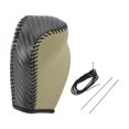 thumbnail image 1 of Cubierta de pomo de cambio antideslizante Unique Bargains para palanca de cambios de coche, protector para Toyota Corolla 2014-2018, cuero sintético beige, 1 of 6