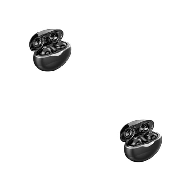 Injueey Invisible Mini Bluetooth Headphones 5.3 Wireless Sports Headset,Sports Gaming In-Ear Reduction Noise Earbuds HIFI negro 2Conjunto