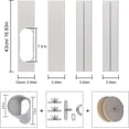 thumbnail image 4 of Jinsinto Kit de Glissière de Fenêtre Réglable 4 Pcs Plaque Pare-Vent pour Climatiseur Portable, 4 of 5