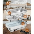thumbnail image 2 of 2 Pack Electric Chafing Dishes Buffet Set, Roll Top Catering Chafer Server Food Warmer with 1 Full-size Pan & 2 Half-size Pans for Parties Wedding Hotels, 2 of 7