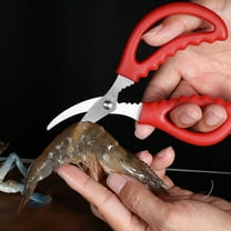 Masteelf 3 Pcs Stainless Steel Kitchen Shears Seafood Scissors Shrimp