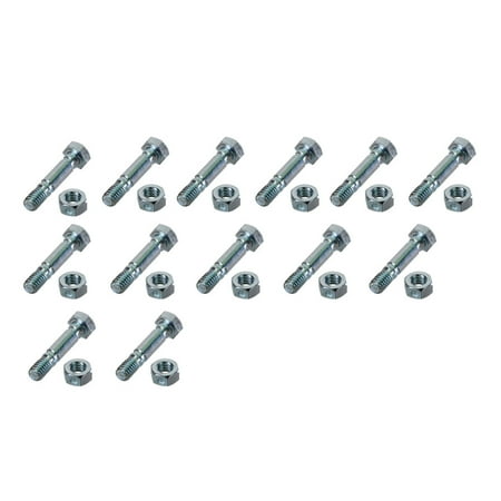 

New Aftermarket Replacement Pack of 12 Shear Pin and Nut Pack 710-0890