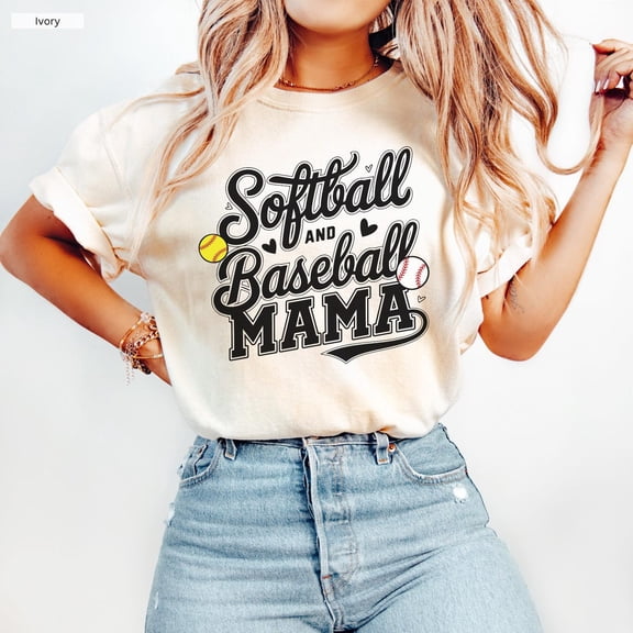 softball and baseball mama shirt, softball baseball mom shirt, baseball and softball tshirt for sports mom TSHIRT All Size S-5XL