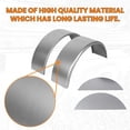 thumbnail image 3 of HECASA Steel Round Single Axle Trailer Fenders and Fender Backs Fits 14” to 16” Wheels - 32” x 9” x 15” (2Pcs), 3 of 9