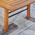 thumbnail image 4 of Vifah Gloucester Contemporary Patio Wood Sofa Table in Golden Oak, 4 of 7