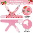 thumbnail image 4 of HOTWINTER Cat Harness with Leash Escape Proof - Fashionable Strawberry Mesh Cat Dog Walking Harness Leads, Adjustable for Kitties Puppies Small Animals, 4 of 5