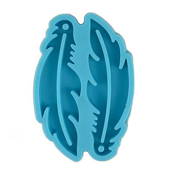 Feather DIY Earrings Silicone Mold Eardrops Danglers UV Crystal Resin Epoxy Mold DIY Art Crafts Ear Studs Casting Mold