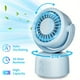 thumbnail image 2 of Mini Table Fan For Bedroom, Desk Air Cooling Fan, Powerful Airflow, 120° Vertical Manual +270° Auto Oscillating Fan, 3 Speeds, 16H Timer, Quiet Fan, Room, Home, Office, Outdoor, 2 of 4