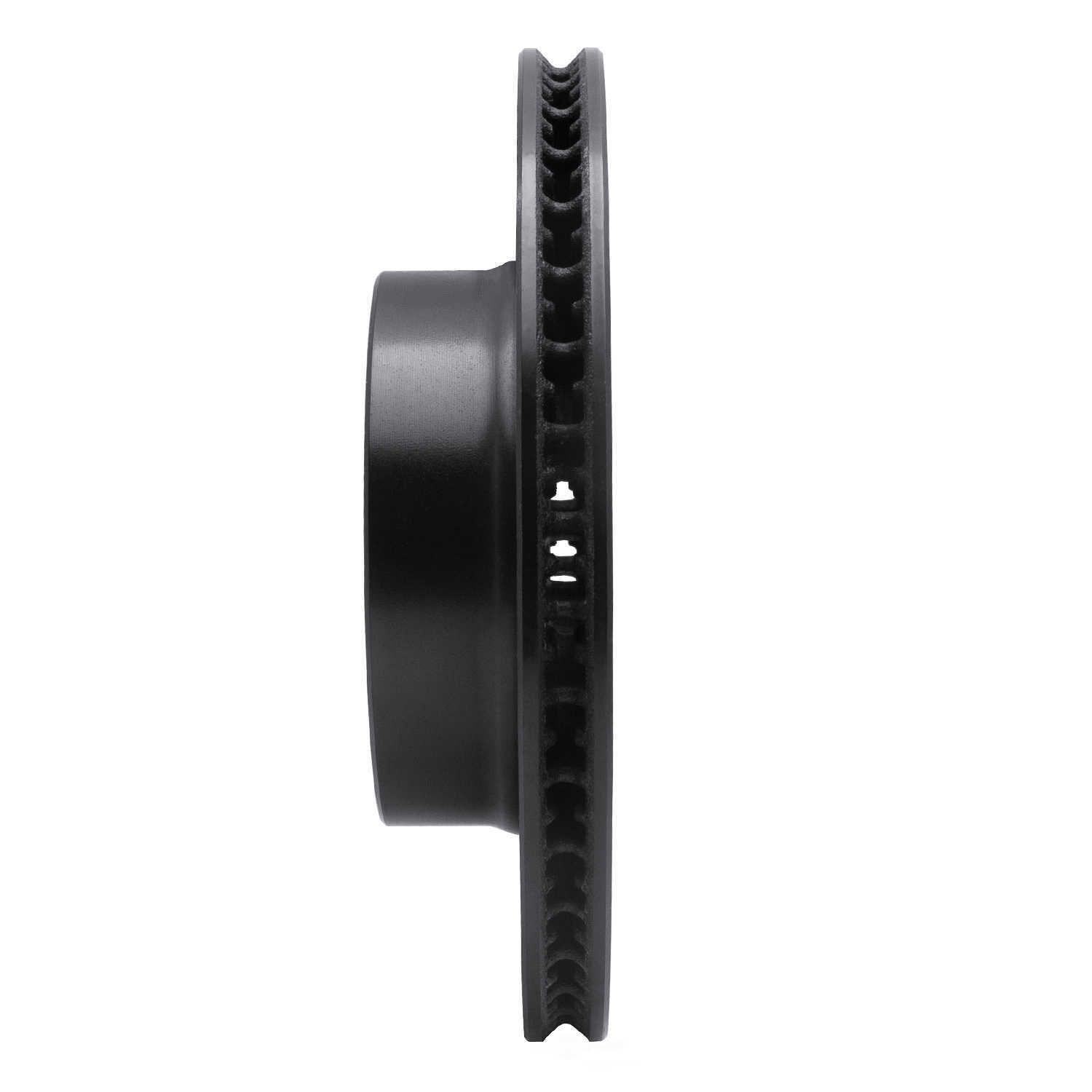 Dynamic Friction Company 633-02028L DFC Brake Rotor - Drilled And Slotted - Black