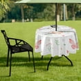thumbnail image 7 of GZHJMY Outdoor Tablecloth with Zippered Umbrella Hole, Machine Washable, 60-Inch Round, for Indoor Outdoor Gatherings, Butterfly Twig, 7 of 7