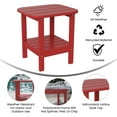 thumbnail image 3 of Flash Furniture HDPE 2-Tier Adirondack Side Table - All-Weather - Indoor/Outdoor Red, 3 of 9
