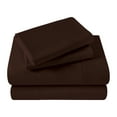 thumbnail image 2 of Modern 400-Thread Count Egyptian Cotton Stripe Casual Deep Pocket Sheet Set, California King, Mocha by Blue Nile Mills, 2 of 8