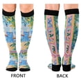 thumbnail image 4 of FORMRS Womens Knee High Socks Casual Long Thick Travel Daily Wear, 1 Pair, Blue Seaside, 4 of 6