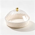 thumbnail image 2 of Clear Candy Bowl with Secure Lid, Large Transparent Fruit Serving Bowl, Food Grade Storage Container for Snacks, Cookie, Coffee Table Home Decor, 2 of 6