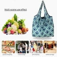 thumbnail image 3 of Bolso de compras plegable grande y ecológico, bolso de hombro portátil reutilizable, bolso de viaje para comestibles, bolso de bolsillo a la moda, bolsas de almacenamiento pesadas, 3 of 5