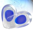 thumbnail image 1 of IFANLANDOR 1Pair Silicone Gel Heel Cups Blue Shock Absorbing Comfort Pads for Shoe Use Removable Design, 1 of 8