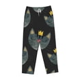 thumbnail image 4 of Fotbe Faces Of The Cat Women's Pajama Pants,Sleepwear Pants,Pj Bottoms Drawstring And Pockets-Small, 4 of 9