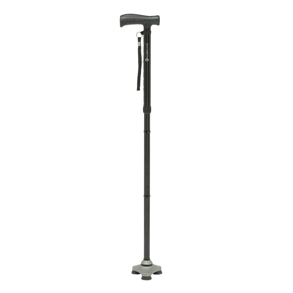 HurryCane Freedom Edition Folding Cane with T Handle, Black Walmart