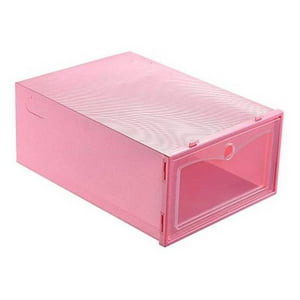 Caja organizadora plastica 14pulg rosada