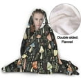 thumbnail image 2 of Mushroom Hooded Blanket Mushrooms Gifts for Women Soft Fleece Flannel Mushroom Throw Wearable Blanket All Season Plant Blankets for Bed Decorative 60"x50" for Teens, 2 of 6