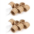thumbnail image 2 of 12Pcs Napkin Rings,Water Hyacinth Napkin Holder Rings - Rustic Napkin Rings for Birthday Party, Dinner Table Decoration, 2 of 9
