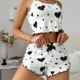 thumbnail image 3 of Ropa informal con estampado de corazón para mujer, conjunto de ropa para el hogar, ropa de abrigo sin mangas, camisón, conjunto de ropa de dormir cómoda, 3 of 5