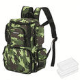 thumbnail image 4 of Sac à Dos de Pêche en Polyester Imperméable et Résistant aux Rayures avec 4 Boîtes à Accessoires - Rangement Spacieux 32x16x38 cm pour Leurres et Fournitures, Conception Légère 2,1-3,3 Lb pour Pêcheurs - Compartiments Organisés, 4 of 6