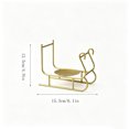 thumbnail image 4 of Qholemyo Golden Metal Sleigh Candleholder Tabletop Ornament Home Decor For Christmas Xmas Table Decor, 4 of 6