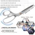 thumbnail image 2 of LAICAIW Fabric Scissors 8.5 Inch Heavy Duty Dressmaking Shears Sewing Tailor Scissors, Ultra Sharp All Metal Stainless Steel Craft Household Scissors for Cutting Fabric, Leather, and Raw Materials（S, 2 of 7