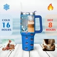 thumbnail image 4 of 40oz Cartoon Movie Stainless Steel Tumbler with Lid and Straw,Spill Proof Cartoon Travel Cup for Cartoon Lovers Double Wall Vacuum Insulated Coffee Mug with Handle Blue, 4 of 7
