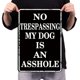 thumbnail image 4 of Placa Metal Vintage Advertencia Perro Pintura Hierro Rectangular Del Pared 30x40m, 4 of 9
