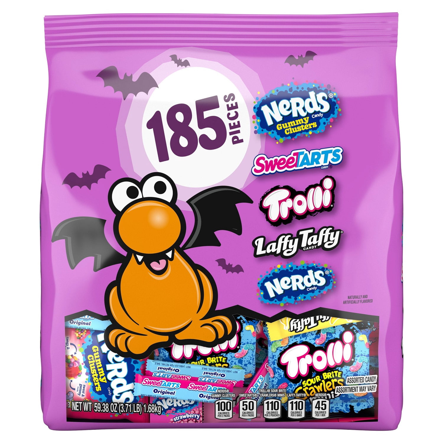 Halloween Variety Candy Mix, 3.71 Pounds (185 Pieces) - Walmart.com